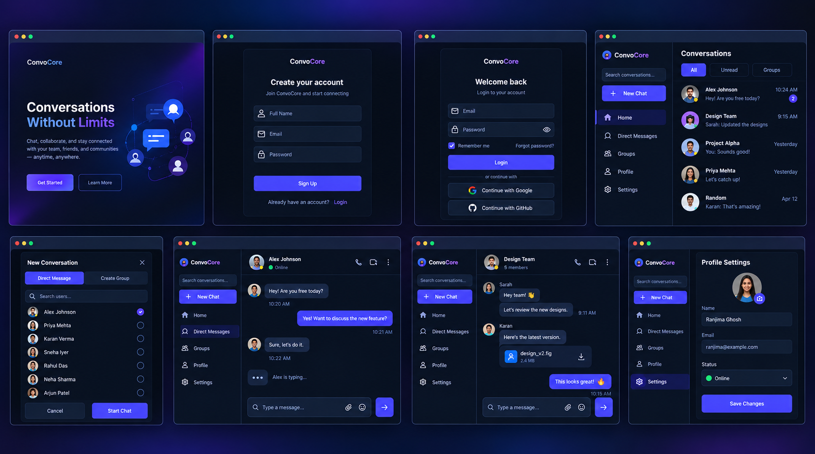 ConvoCore preview